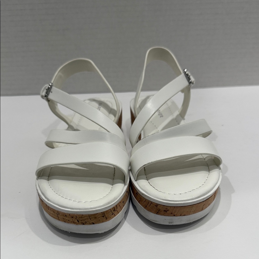 Marc Fisher White Strappy Sandals Size 7 - Picture 4 of 11